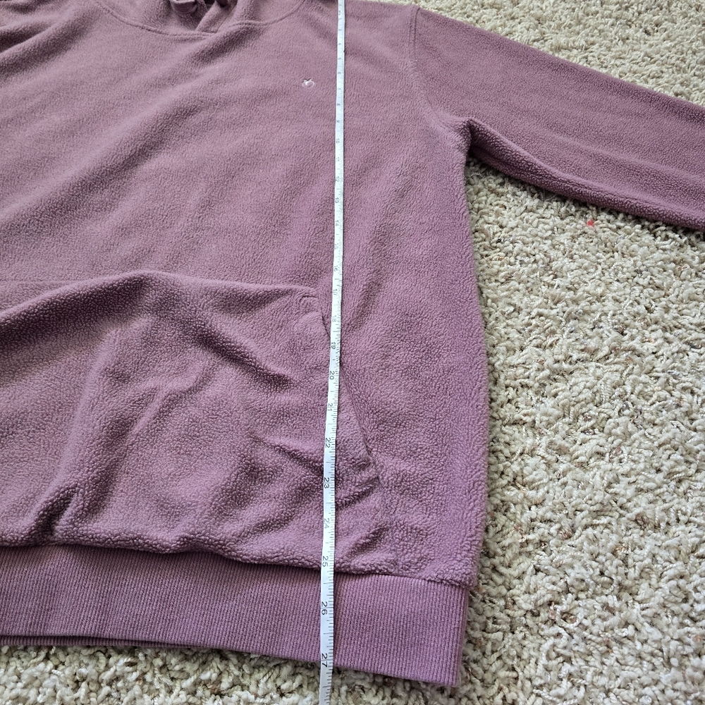 Women's FlexLiving Purple Teddy Hoodie With Front Pocket - Small - Picture 10 of 12